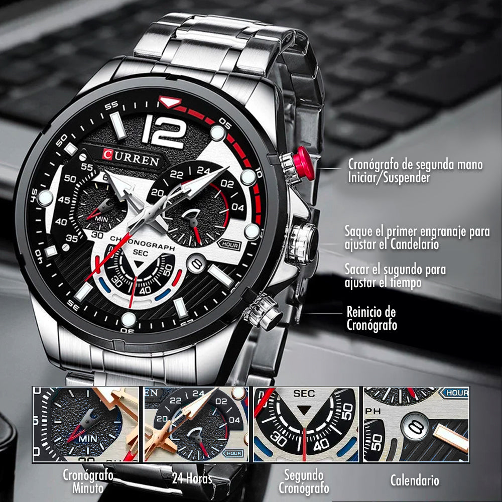 Reloj Curren Ref. 8395 Hombre + Tarjeta de Garantía