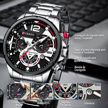 Reloj Curren Ref. 8395 Hombre + Tarjeta de Garantía